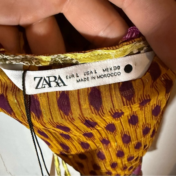 Zara La Dolce Vita Multicolor Halter Top NEW NWT - Picture 7 of 8